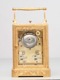 A French 3 dial 'one piece case' travelling clock, attributed to Bolviller, circa 1840 - image 4