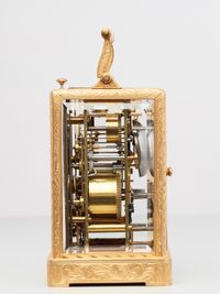 A French 3 dial 'one piece case' travelling clock, attributed to Bolviller, circa 1840 - image 3