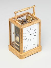 A French 3 dial 'one piece case' travelling clock, attributed to Bolviller, circa 1840 - image 5