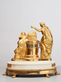 French so-called Cercle a Tournant clock - afbeelding 4