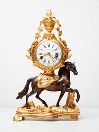 A superb French ‘Transition’ mantel clock, circa 1760, signed Montjoye Fils a Paris. - image 1