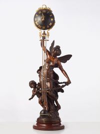 Een Franse Swinger (Mystery) klok van Auguste Moreau, circa 1900 - afbeelding 1