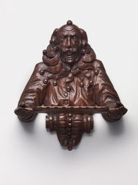 A German Harlequin oak wood Wall Bracket, circa 1880 - image 1