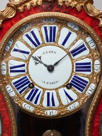 Stoelklok Rood Goud & Emaille Wijzerplaat - afbeelding 5