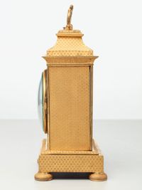 A small Vienna bronze gilt travelling clock by Tobias Flaschge, circa 1810 - image 3