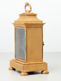 A small Vienna bronze gilt travelling clock by Tobias Flaschge, circa 1810 - image 4