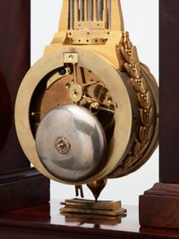 A rare French mahogany and bronze oscillating mantel clock, circa 1830 - image 6