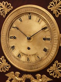 A charming Viennese mahogany and gilt mantel clock by J Straub, circa 1830 - image 5