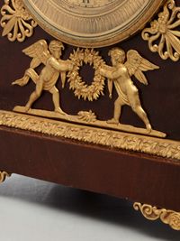 A charming Viennese mahogany and gilt mantel clock by J Straub, circa 1830 - image 7