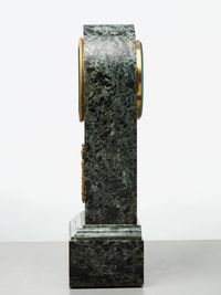 An elegant French green marble arched mantel clock, circa 1830 - image 5