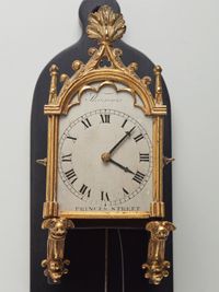 An unusual miniature Austrian ‘gothic revival’ wall clock, circa 1835 - image 4