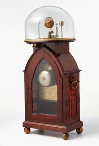 An unusual English mahogany bracket clock with Orrery by Newman & Dolland,circa 1830 - image 4