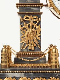A French Louis XVI grey marble mantel clock by Cellier, circa 1770 - image 9