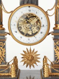 A French Louis XVI grey marble mantel clock by Cellier, circa 1770 - image 6