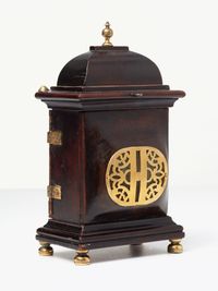 A handsome small south German walnut bracket clock by Gruony, circa 1770. - image 4