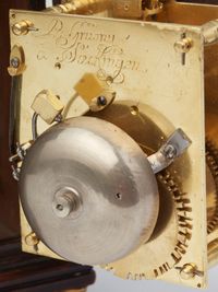 A handsome small south German walnut bracket clock by Gruony, circa 1770. - image 9