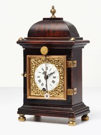 A handsome small south German walnut bracket clock by Gruony, circa 1770. - image 1