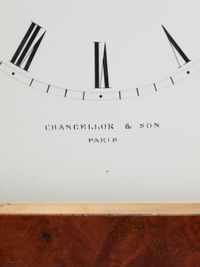 An elegant French burr-walnut ‘time-piece’ travelling clock, circa 1840 - image 3
