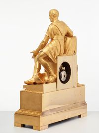 A large French Empire bronze ‘Horatius’ mantel clock, circa 1820 - image 4