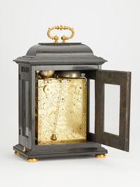 English black bracket clock Peter Garon  - image 3