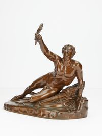 Frenchg bronze gladiator figure - image 1