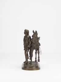 Pair or bronzes of horses with rider  - image 9