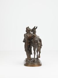 Pair or bronzes of horses with rider  - image 10