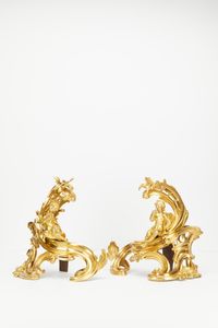 18th century Louis XV andirons - image 1