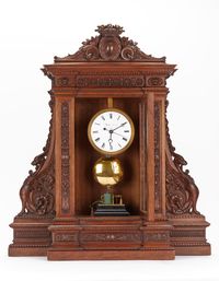 Electric oak mantel clock Matthias Hipp - image 1
