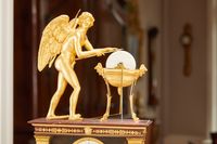 Animated Louis XVI/ Empire mantel clock - image 1