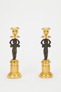 Small size pair Empire candlesticks - image 2