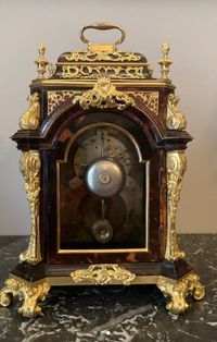 A very handsome Marwick Markham signed 19th century small bracket clock with moon phase - image 5