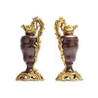 A pair of 18th-century Louis XV ewers (vases) made from Egyptian porphyry - image 6