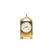 Swiss travelling clock signed "Aime Ducomann a la Chaud du Fonds"on the dial  - image 8