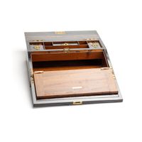 A magnificent Victorian colonial coromandel writing travel desk - image 2