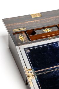 A magnificent Victorian colonial coromandel writing travel desk - image 4