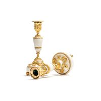 A pair of high-quality white marble candlesticks from the Louis XVI period - image 4