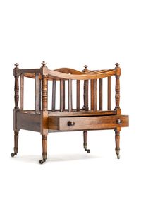 A very nice probably English lovely stylish and useful canterbury magazine rack - image 4