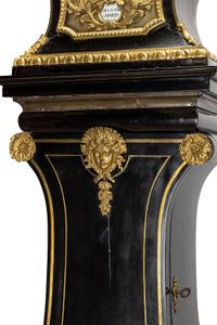 A magnificent Late Louis XIV Régence floor standing striking weight driven French wall regulator circa 1720 signed N DELAUNAY A PARIS - image 8
