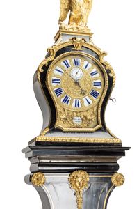 A magnificent Late Louis XIV Régence floor standing striking weight driven French wall regulator circa 1720 signed N DELAUNAY A PARIS - image 9