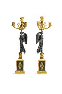Set of two french empire candelabra - image 2