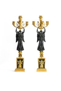 Set of two french empire candelabra - image 1