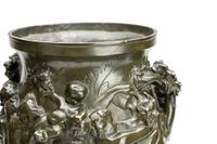 Art Nouveau bronze patinated vases - image 4