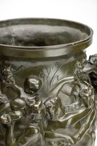 Art Nouveau bronze patinated vases - image 6