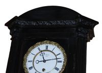V04 Miniature ebonized Vienna Wall Clock 8 days duration - image 2
