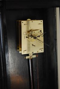 V04 Miniature ebonized Vienna Wall Clock 8 days duration - image 14