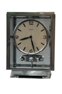 M82 Nikkelen art deco JL Reutter vier glazen klok - afbeelding 1