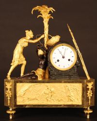 Abs-01 Clock with the noble savage 'Atala liberating Chactas' - image 2