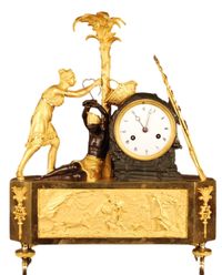 Abs-01 Clock with the noble savage 'Atala liberating Chactas' - image 1