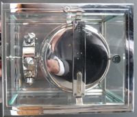 M153 Reutter nickel Atmos, no 3258, 5 glasses, France circa 1930. - image 4